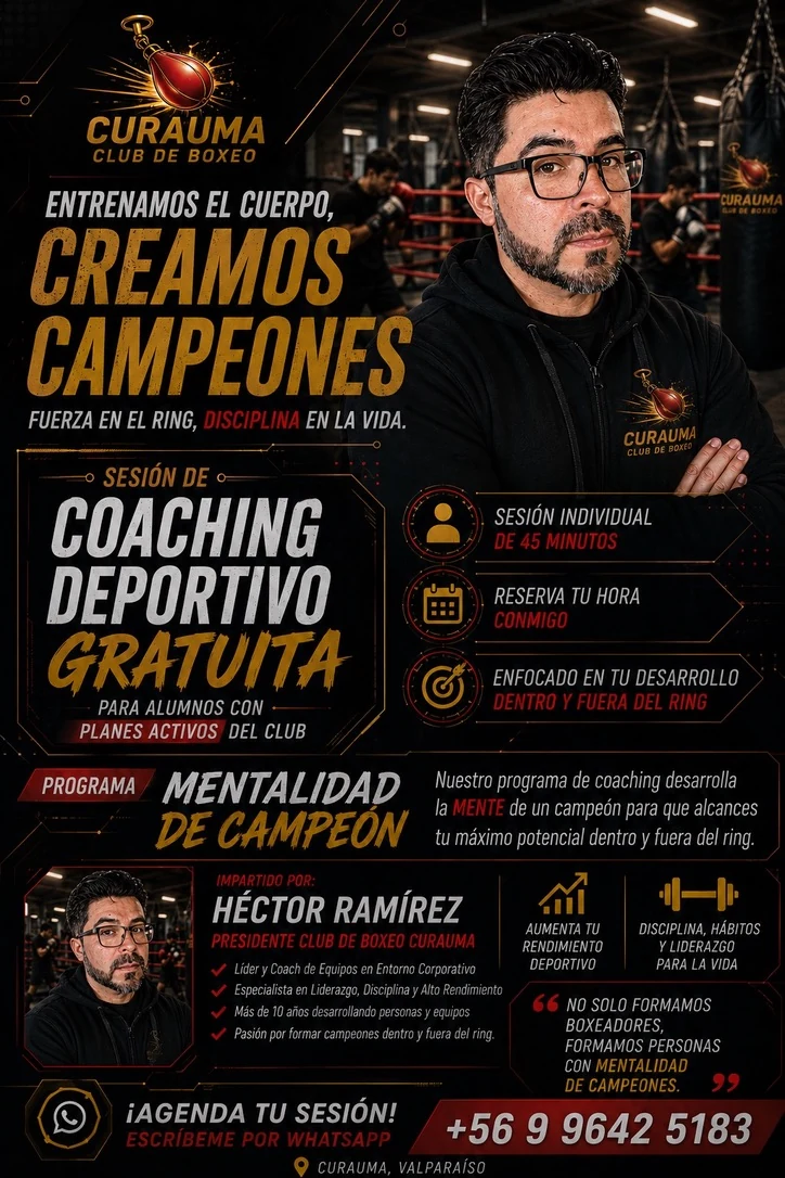 Programa Mentalidad de Campeón y sesiones de coaching deportivo de Héctor Ramírez